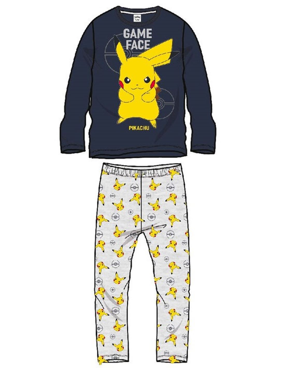 Pijama – Pokémon: Pikachu Game Face (8 años)