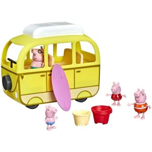 Playset – Peppa Pig: Caravana en la Playa (4 figur